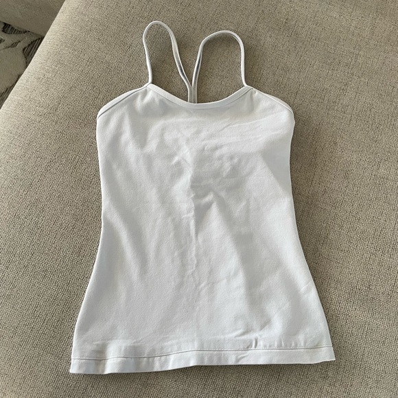 Lululemon Power Y Tank size 6 in White - Picture 3 of 3